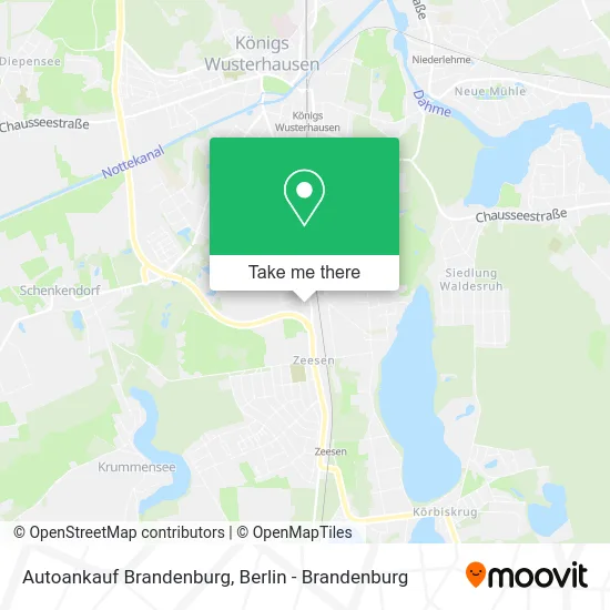 Autoankauf Brandenburg map