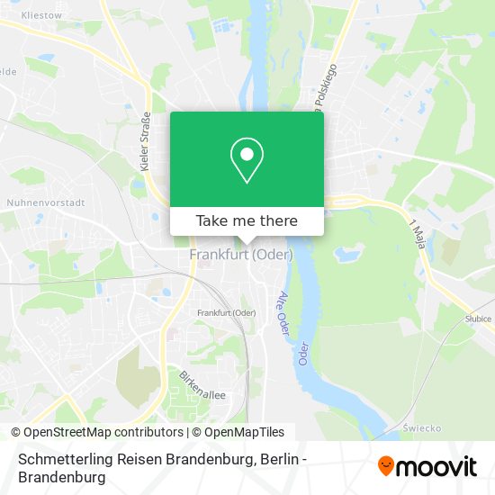 Schmetterling Reisen Brandenburg map