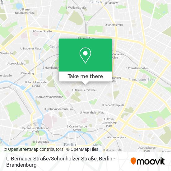 U Bernauer Straße / Schönholzer Straße map