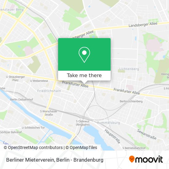 Карта Berliner Mieterverein
