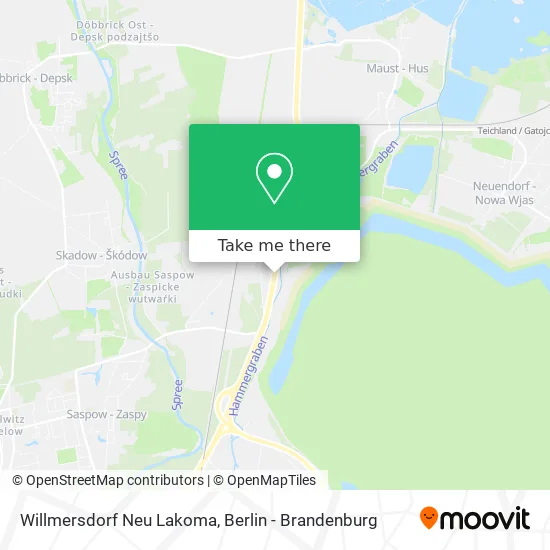 Willmersdorf Neu Lakoma map