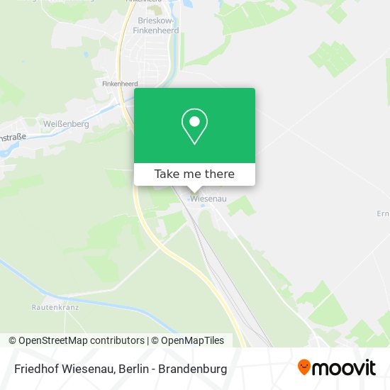 Friedhof Wiesenau map