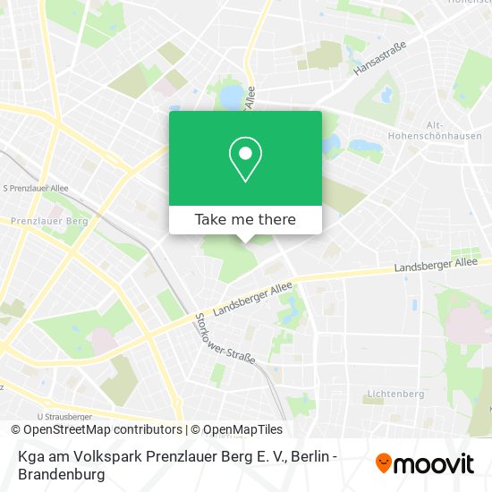 Kga am Volkspark Prenzlauer Berg E. V. map