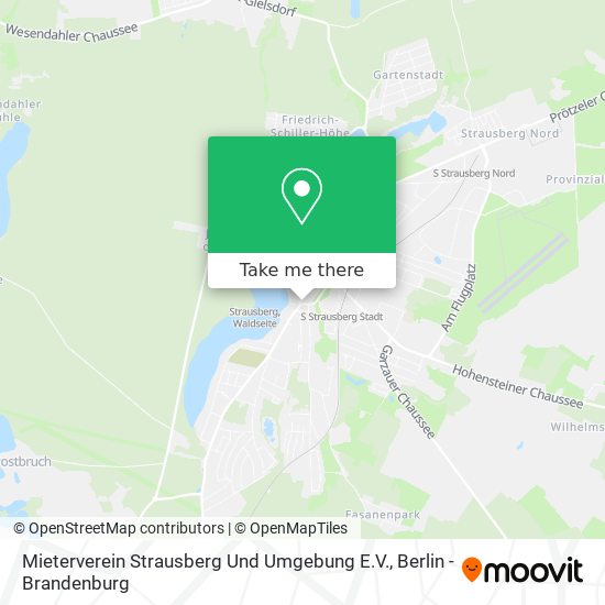 Карта Mieterverein Strausberg Und Umgebung E.V.