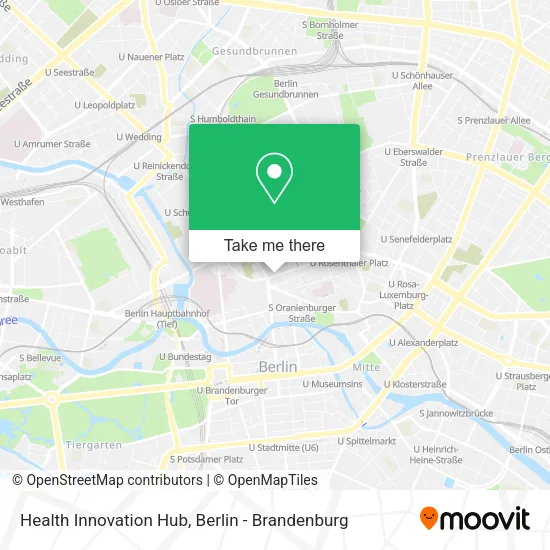 Карта Health Innovation Hub
