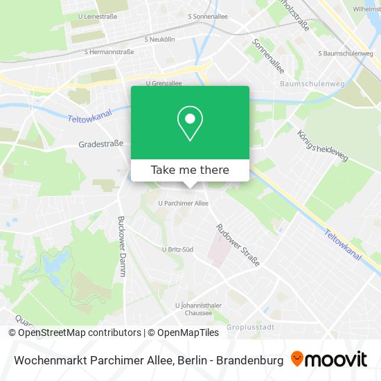 Карта Wochenmarkt Parchimer Allee