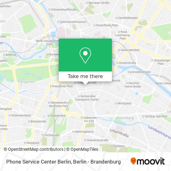 Карта Phone Service Center Berlin