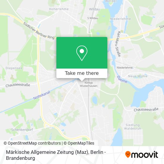 Märkische Allgemeine Zeitung (Maz) map