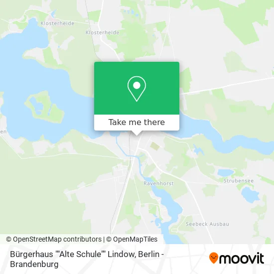 Карта Bürgerhaus ""Alte Schule"" Lindow