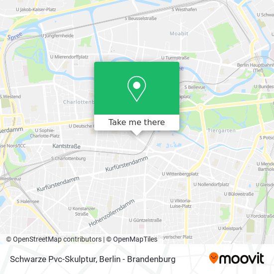 Schwarze Pvc-Skulptur map