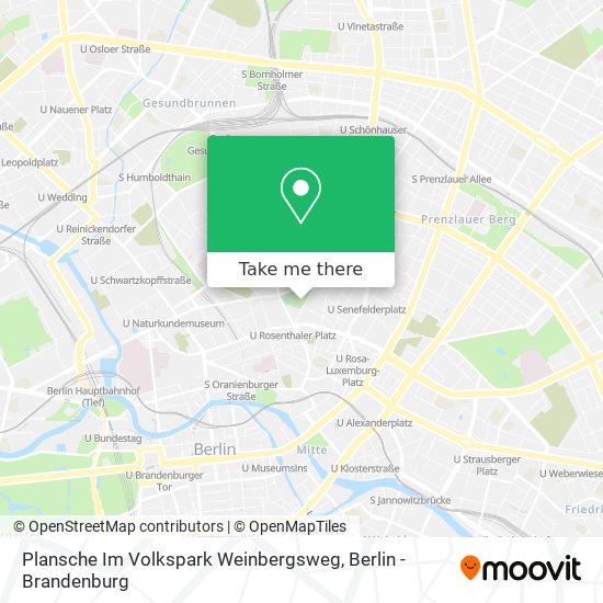 Карта Plansche Im Volkspark Weinbergsweg