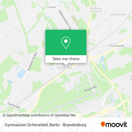 Gymnasium Schönefeld map