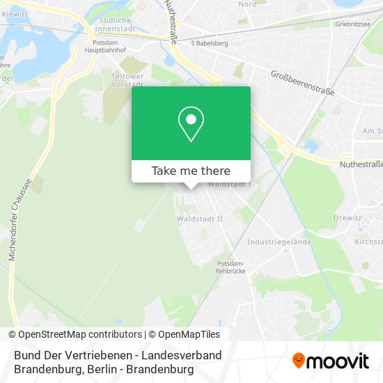 Bund Der Vertriebenen - Landesverband Brandenburg map