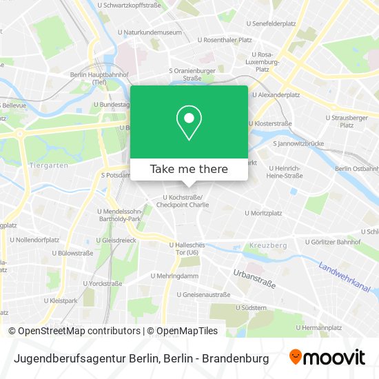 Карта Jugendberufsagentur Berlin