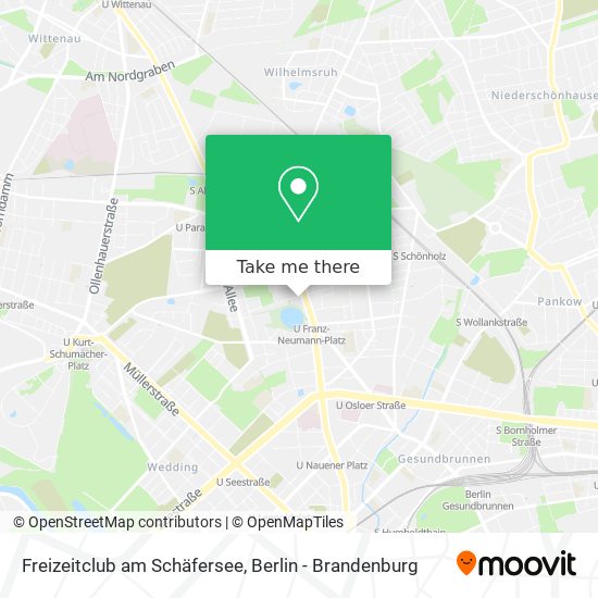 Карта Freizeitclub am Schäfersee