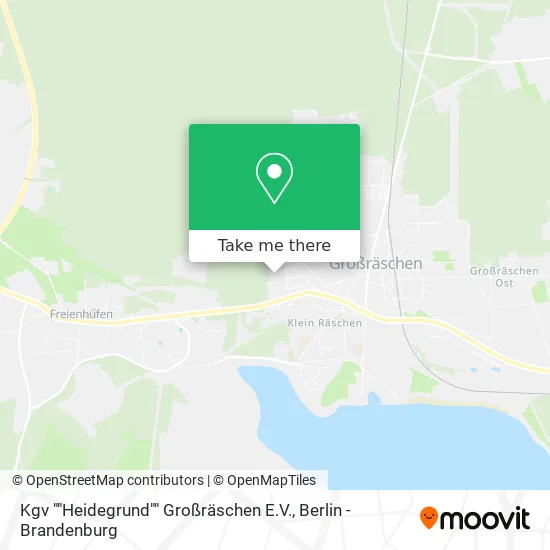 Карта Kgv ""Heidegrund"" Großräschen E.V.