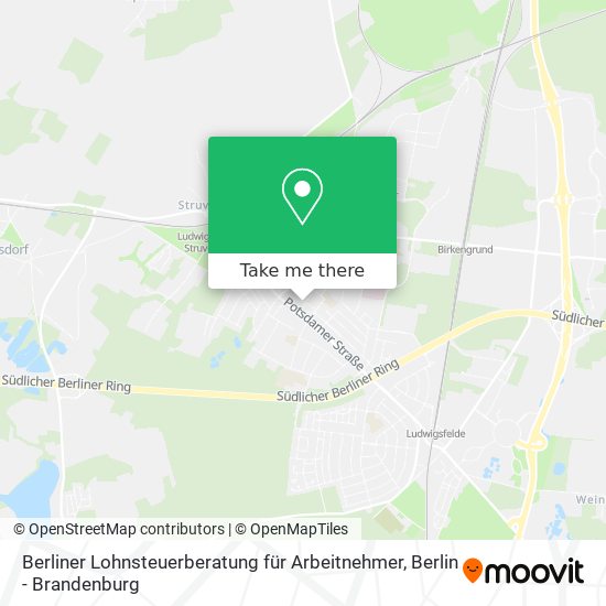 Карта Berliner Lohnsteuerberatung für Arbeitnehmer