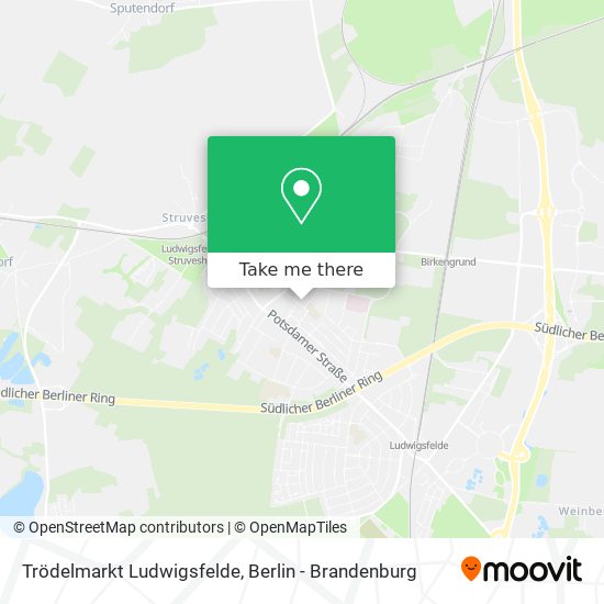 Карта Trödelmarkt Ludwigsfelde