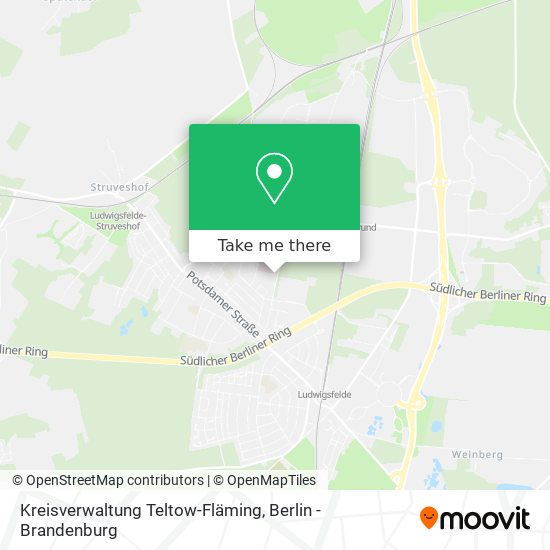 Kreisverwaltung Teltow-Fläming map