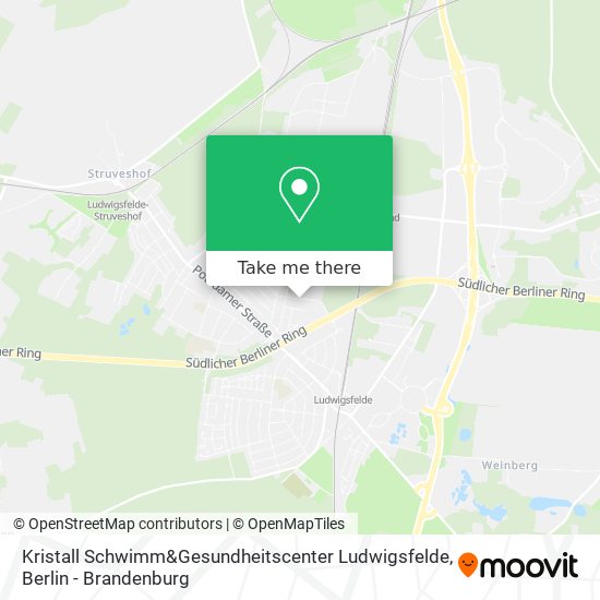 Kristall Schwimm&Gesundheitscenter Ludwigsfelde map