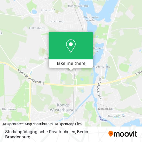 Studienpädagogische Privatschulen map