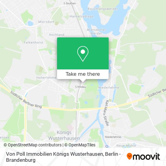 Карта Von Poll Immobilien Königs Wusterhausen