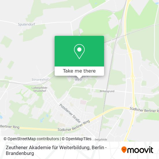 Zeuthener Akademie für Weiterbildung map