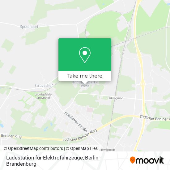 Карта Ladestation für Elektrofahrzeuge