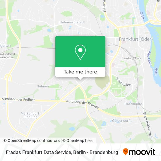 Карта Fradas Frankfurt Data Service