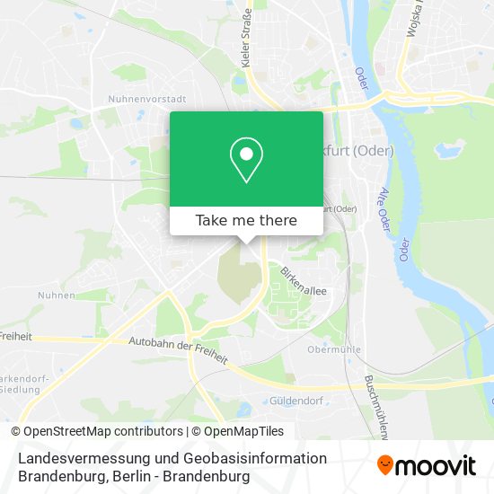 Карта Landesvermessung und Geobasisinformation Brandenburg