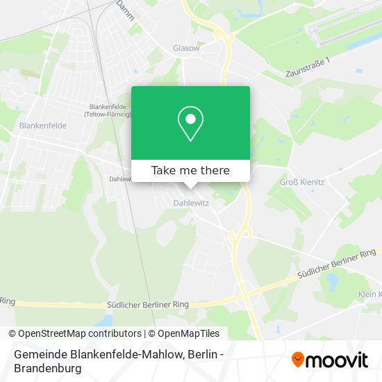 Gemeinde Blankenfelde-Mahlow map