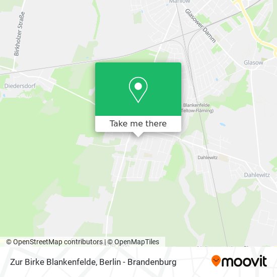 Zur Birke Blankenfelde map