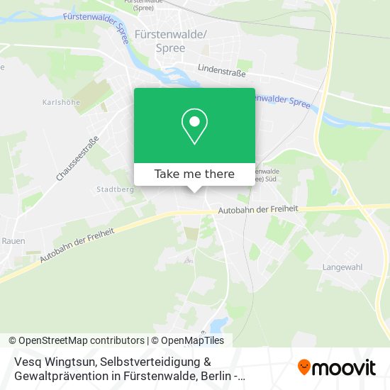 Vesq Wingtsun, Selbstverteidigung & Gewaltprävention in Fürstenwalde map