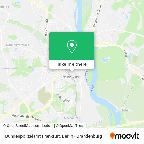 Bundespolizeiamt Frankfurt map