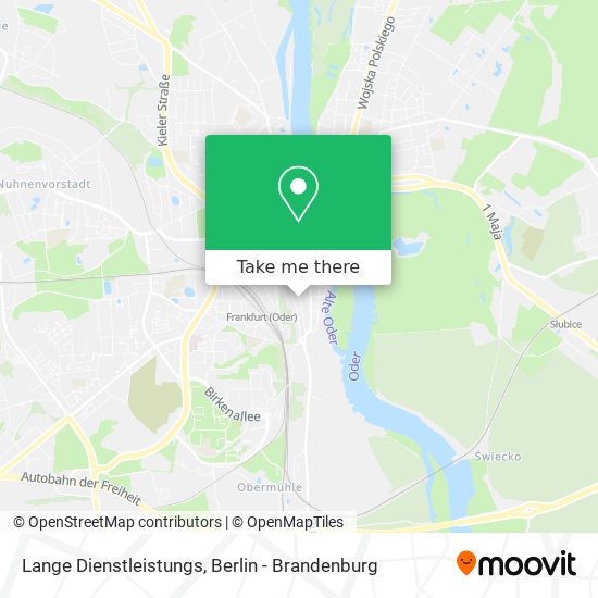 Lange Dienstleistungs map