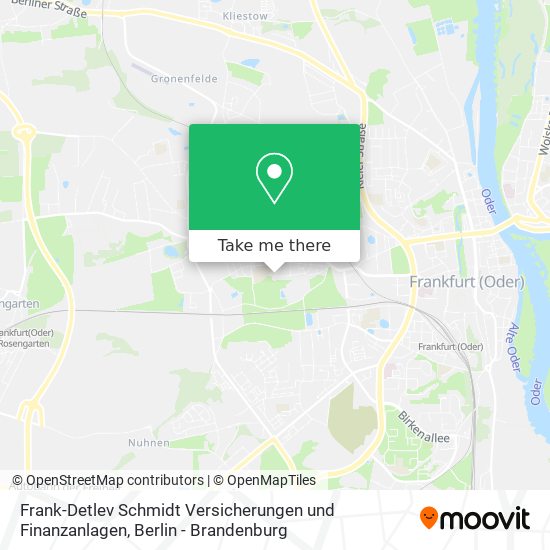 Карта Frank-Detlev Schmidt Versicherungen und Finanzanlagen