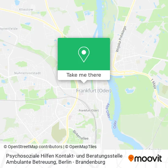 Карта Psychosoziale Hilfen Kontakt- und Beratungsstelle Ambulante Betreuung