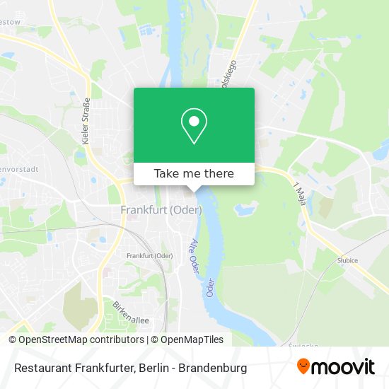 Restaurant Frankfurter map