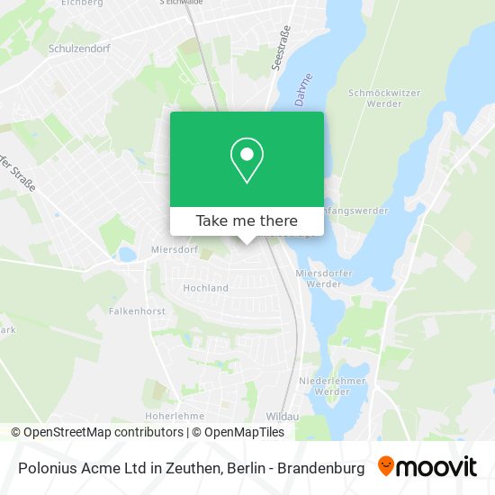 Polonius Acme Ltd in Zeuthen map