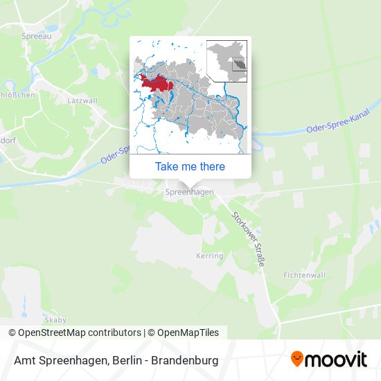 Amt Spreenhagen map