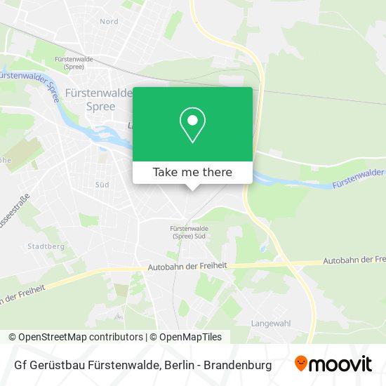 Gf Gerüstbau Fürstenwalde map