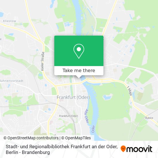 Карта Stadt- und Regionalbibliothek Frankfurt an der Oder