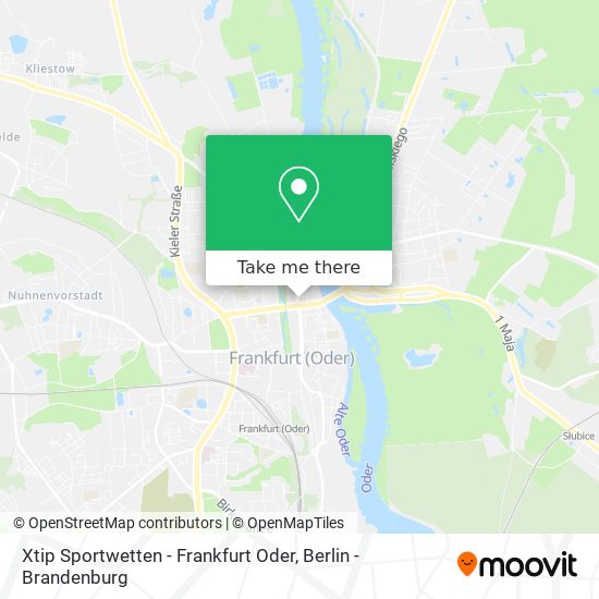 Карта Xtip Sportwetten - Frankfurt Oder