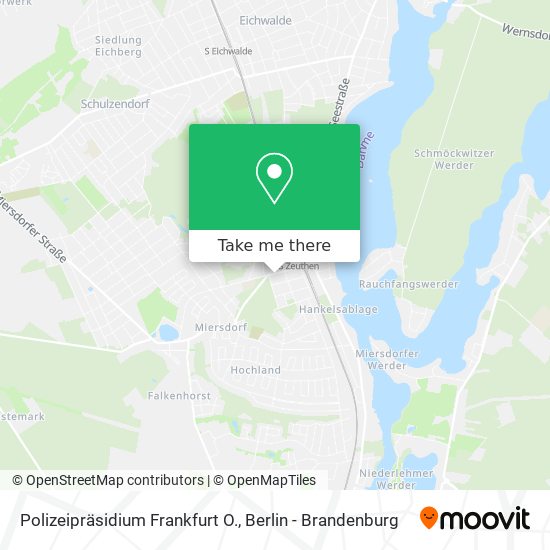 Polizeipräsidium Frankfurt O. map