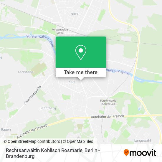 Карта Rechtsanwältin Kohlisch Rosmarie