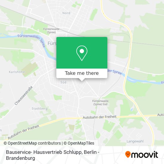 Карта Bauservice- Hausvertrieb Schlupp