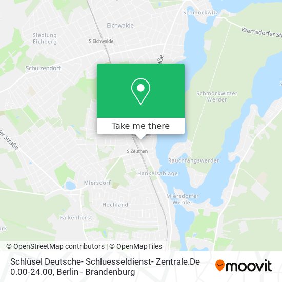 Карта Schlüsel Deutsche- Schluesseldienst- Zentrale.De 0.00-24.00