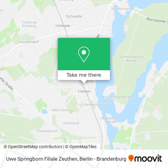 Карта Uwe Springborn Filiale Zeuthen