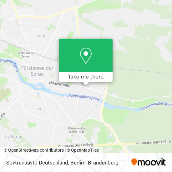 Sovtransavto Deutschland map
