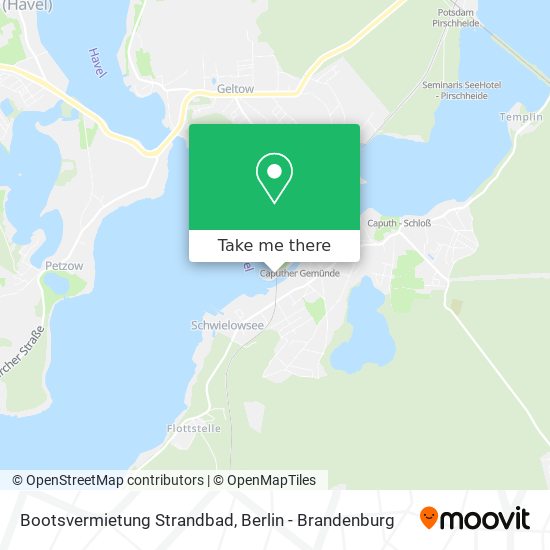 Карта Bootsvermietung Strandbad